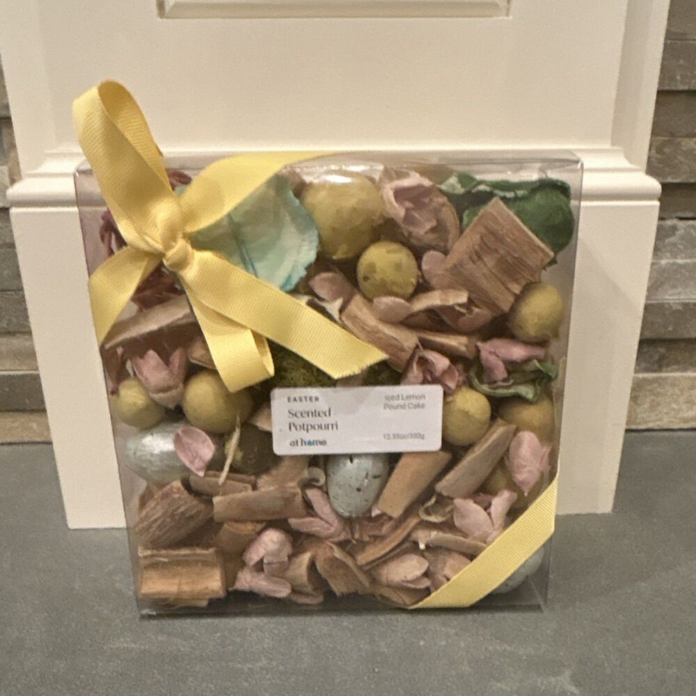 At Home Easter Loose Potpourri Iced Lemon Pound Cake Scent 12.35 oz